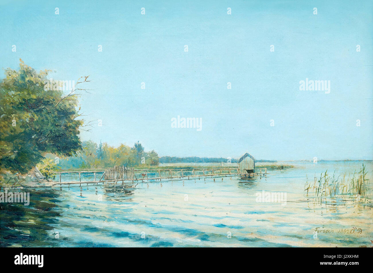 « Boesen Summer Day » fait probablement référence à une œuvre d'art ou à un récit historique représentant une scène estivale. Il peut mettre en valeur des décors extérieurs, la beauté naturelle et les activités de détente caractéristiques de la saison. Banque D'Images