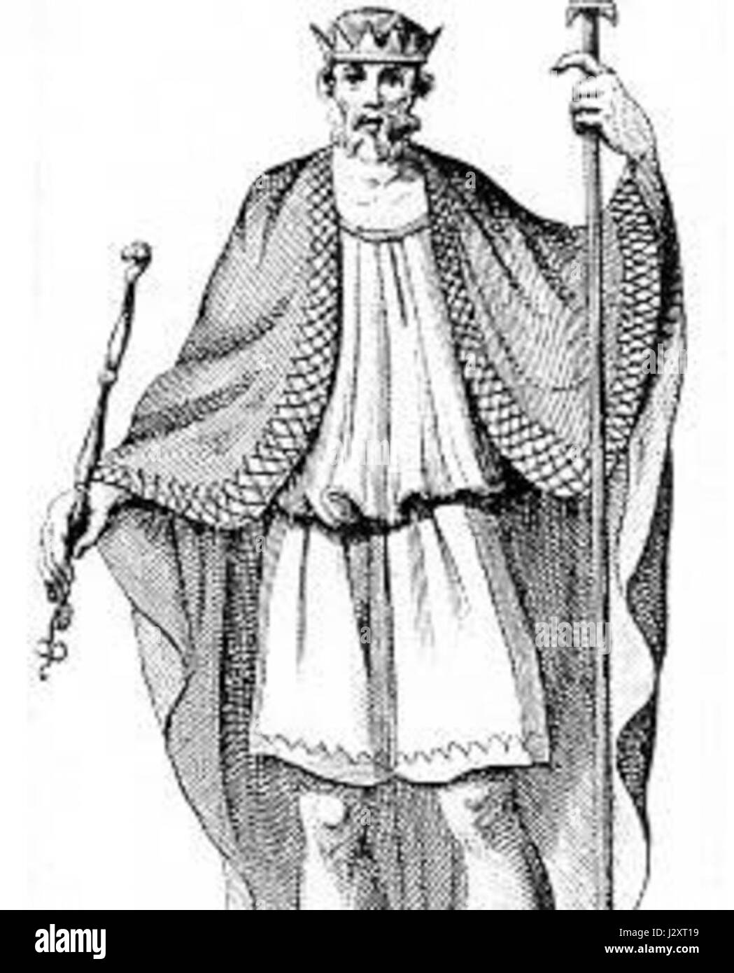 Athelwulf était un roi du Wessex du IXe siècle, connu pour son rôle dans le Royaume anglo-saxon et son leadership dans les affaires militaires et politiques. Banque D'Images