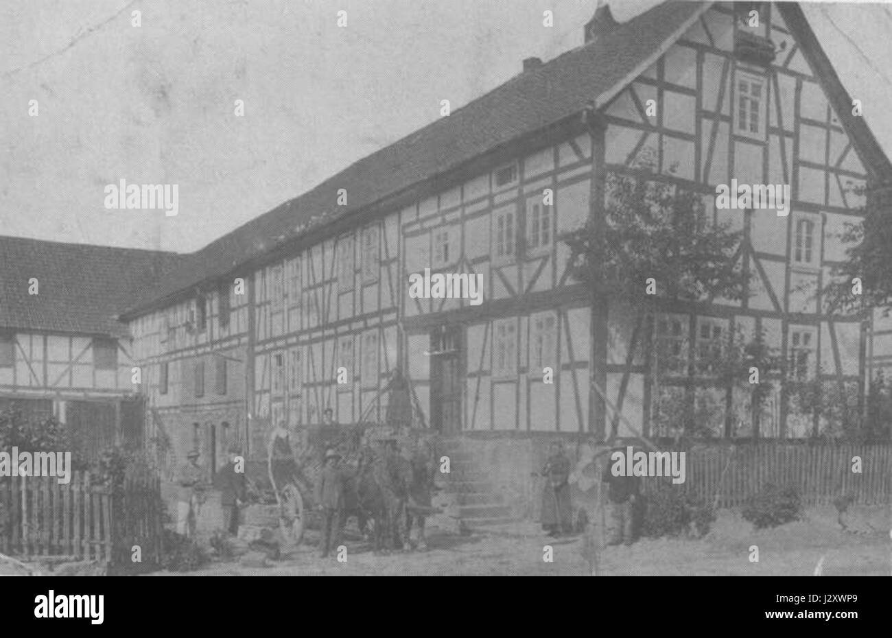 Bauernhof 1910 Gilfershausen Banque D'Images