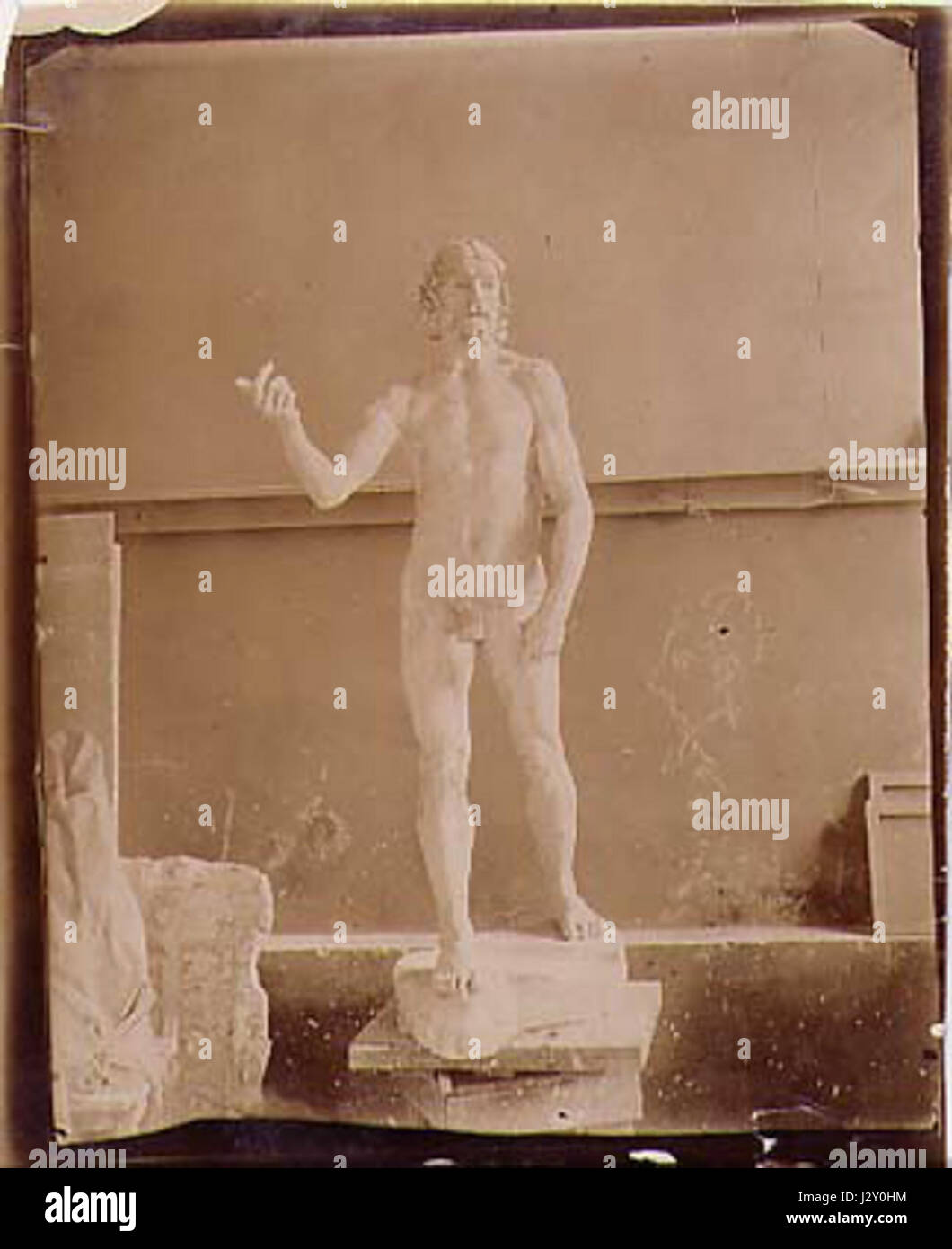 Braum Adolphe del Gesso - Saint Jean Baptiste di Rodin Banque D'Images