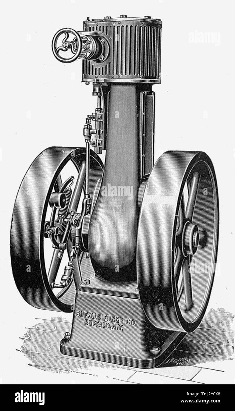 Buffalo (moteur en position verticale automatique nouveau catéchisme de la machine à vapeur, 1904) Banque D'Images