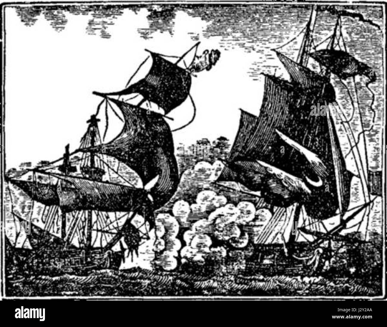 L'attaque historique du capitaine Tewâ€™ contre un navire en provenance de l'Inde fait partie de la tradition de la piraterie, marquant un événement important dans l'ère de la piraterie. Connu pour ses raids, Tew a ciblé les navires marchands, y compris ceux de l'Inde, dans le cadre de ses infâmes exploits. Banque D'Images