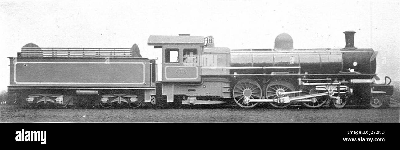 Chemins de fer d'Afrique du Sud Central Pacific locomotive (Howden, Boys' Book de locomotives, 1907) Banque D'Images