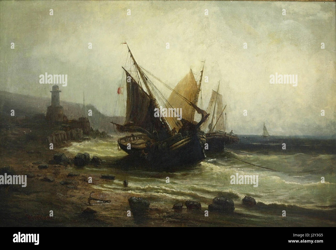 Albert Bredow suis Leuchtfeuer Banque D'Images