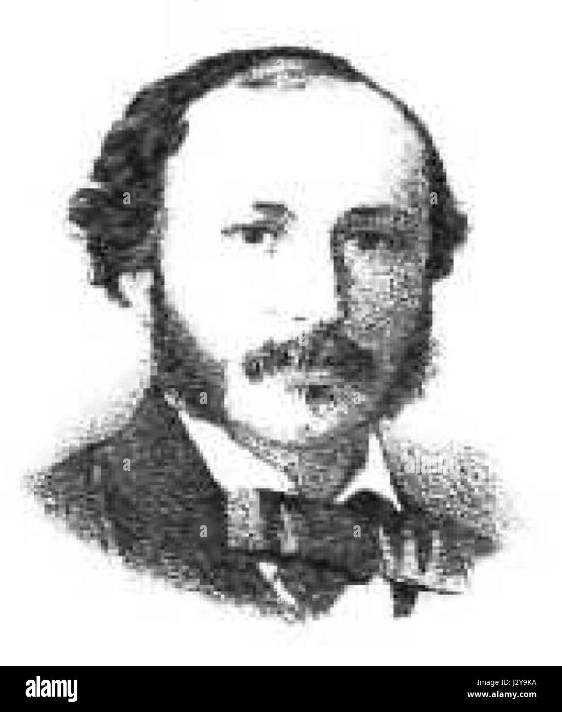 Portrait d'Andreas Anagnostakis, figure historique importante de 1866. Cette œuvre d'art donne un aperçu de son apparence et de son époque, capturant l'essence de la Grèce du milieu du XIXe siècle. Banque D'Images