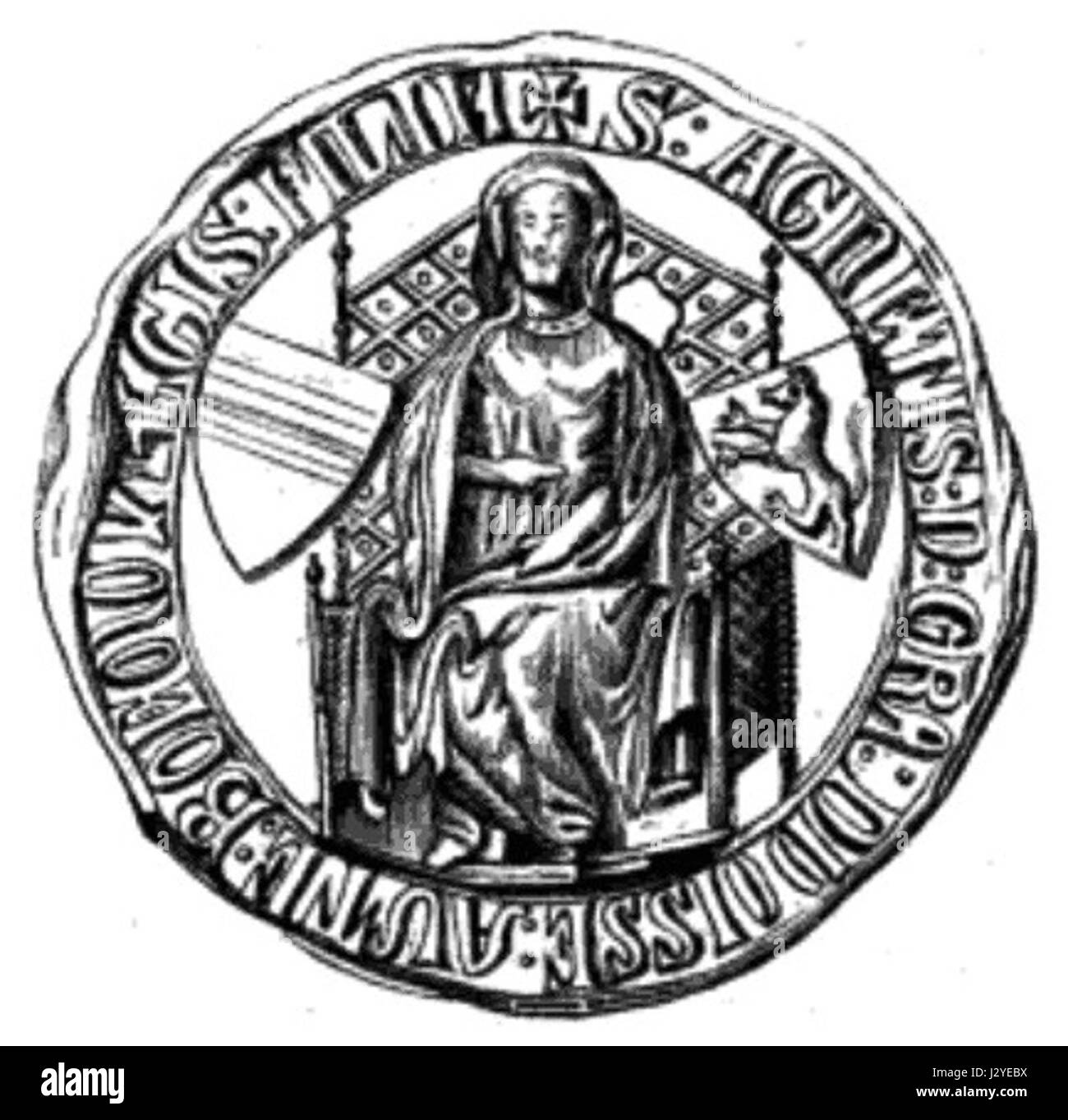 Agnes Premyslovna était une princesse et abbesse tchèque médiévale, connue pour sa piété et ses œuvres caritatives. Fille du roi Ottokar Ier de Bohême, elle joue un rôle important dans la vie religieuse et culturelle de la Bohême médiévale. Banque D'Images