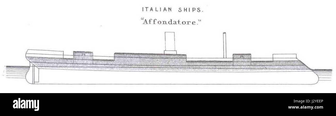 Affondatore fait référence au plan de 1865 pour la construction du Grand canal à Venise, en Italie. Le plan visait à améliorer le réseau de voies navigables de la ville pour améliorer la navigation et le commerce. Banque D'Images