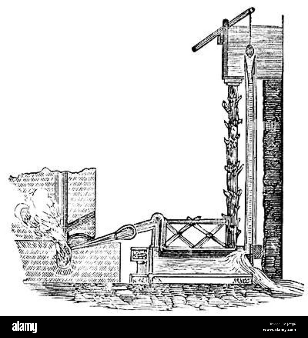 La forge catalane est un type de four historique utilisé dans le travail du fer, en particulier pendant les périodes médiévales et modernes. Il a été largement utilisé en Catalogne et dans d'autres parties de l'Espagne pour la fusion du minerai de fer. La forge est remarquable pour sa construction et son efficacité dans la transformation du fer, jouant un rôle important dans le développement de l'industrie sidérurgique en Europe. Sa conception comporte une structure en pierre et un système de soufflets qui ont permis la fusion à haute température. Banque D'Images