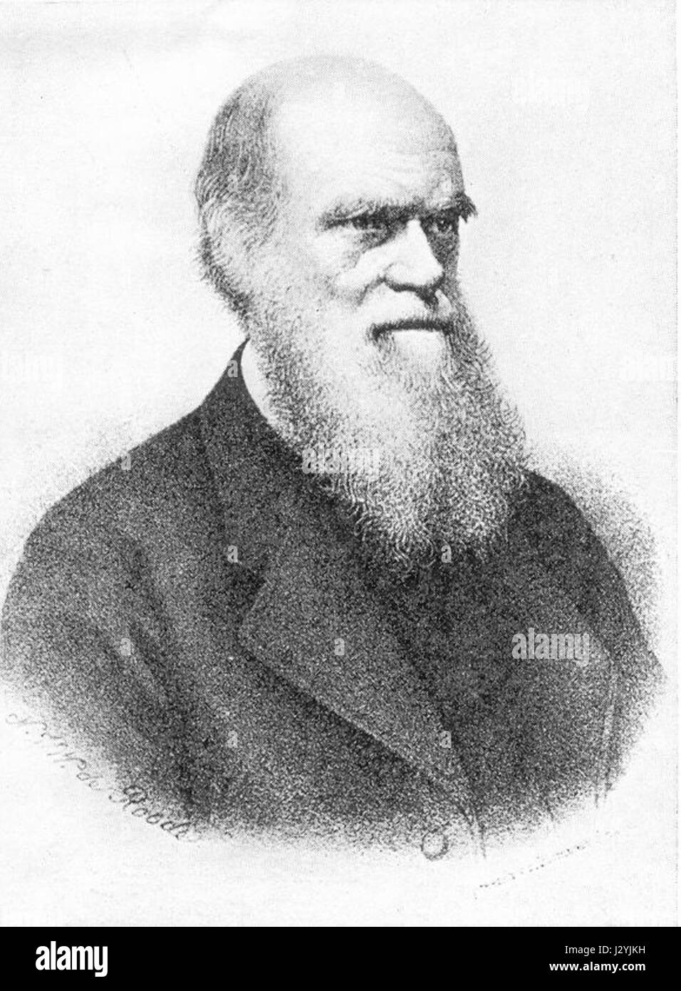 Charles Darwin (1809-1882) était un naturaliste anglais renommé pour ses contributions à la théorie de l'évolution par la sélection naturelle. Son travail révolutionnaire, « sur l'origine des espèces », a révolutionné la biologie et changé la pensée scientifique. Banque D'Images