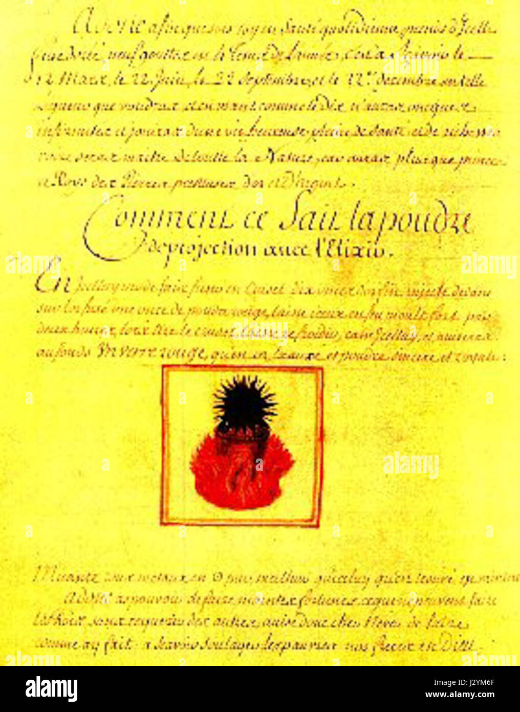 Alchimie de Flamel 3 Banque D'Images