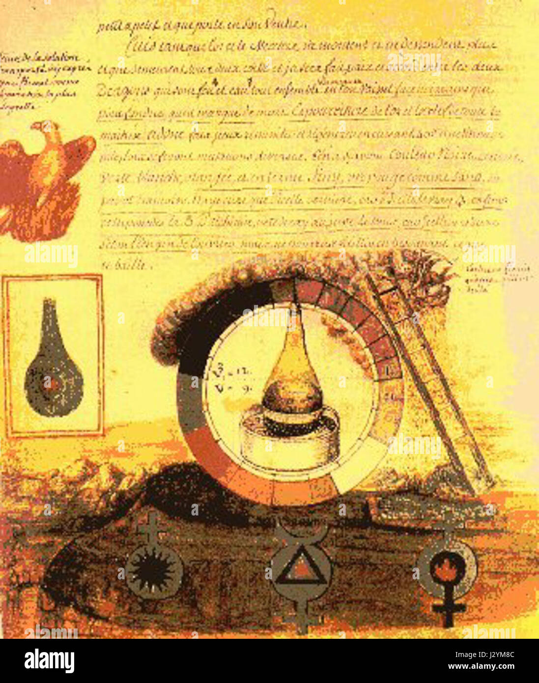 Alchimie de Flamel 10 Banque D'Images