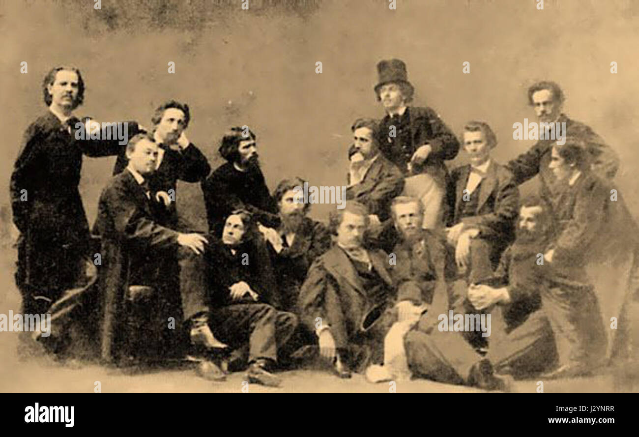 Le terme « Artel of Artists » désigne un groupe collectif d'artistes travaillant ensemble, souvent dans des contextes russes et d'Europe de l'est. Le concept met en valeur la collaboration et la vision artistique partagée entre les membres d’une communauté créative. Banque D'Images