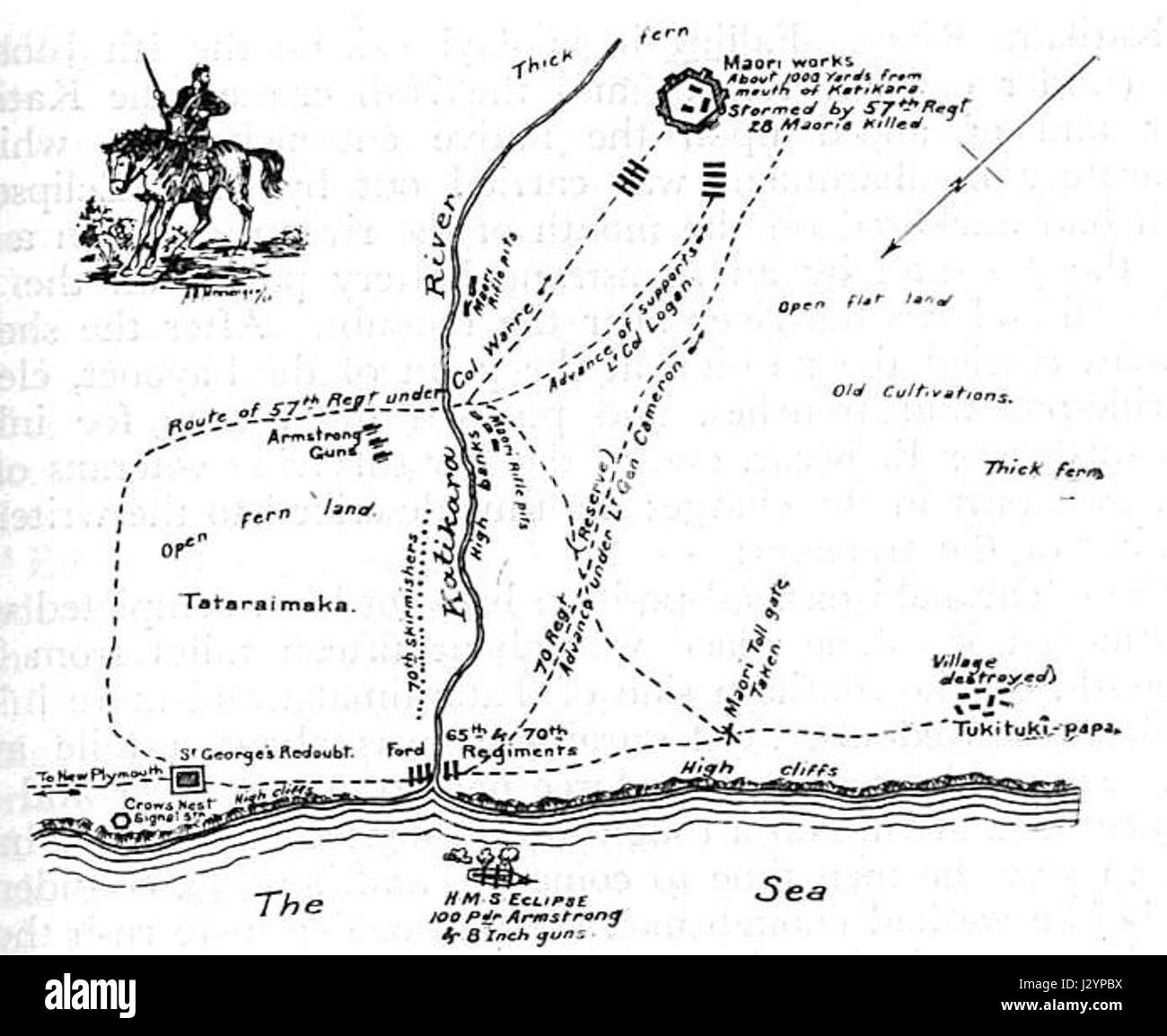 Bataille de katikara 1863 Banque D'Images