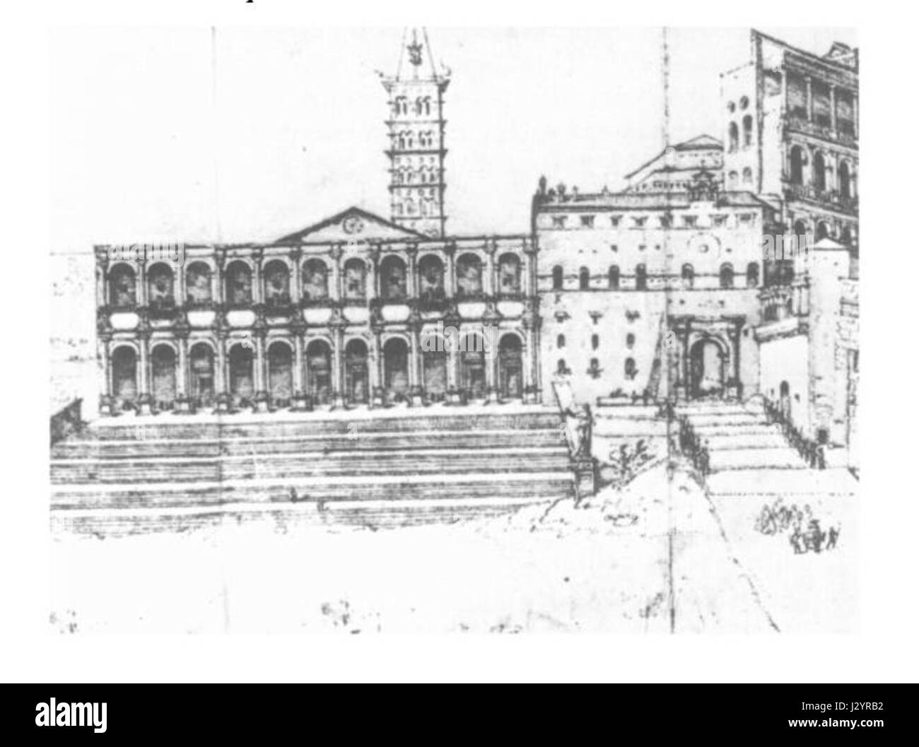 Benedictijnse loggia Banque D'Images