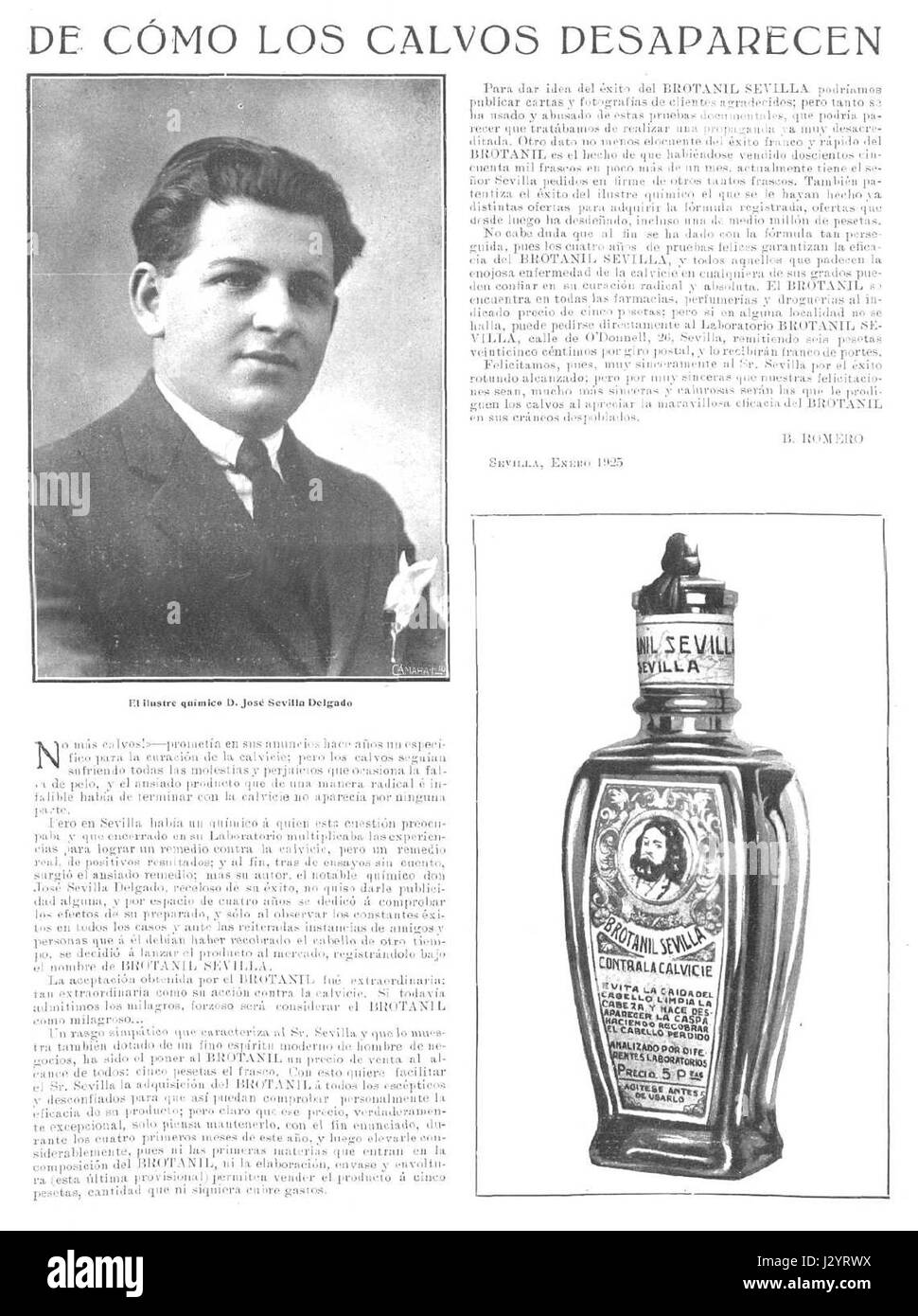 Brotanil-Sevilla Mundo-Grafico-1925-01-21- Banque D'Images