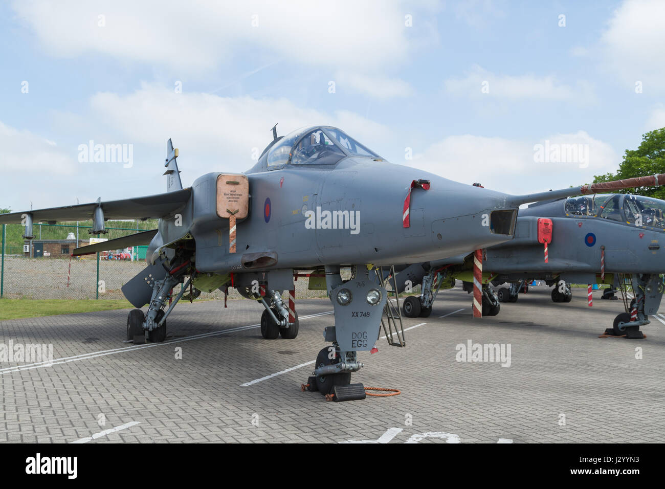 SEPECAT Jaguar un faible niveau de combat grève fighter bomber une joint-venture anglo-français introduit en 1973 Banque D'Images