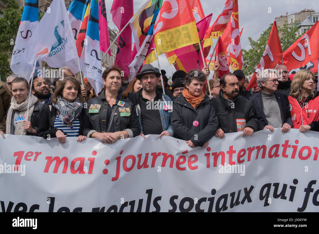 Jour de mai à Paris Banque D'Images