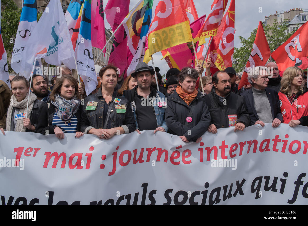 Jour de mai à Paris Banque D'Images