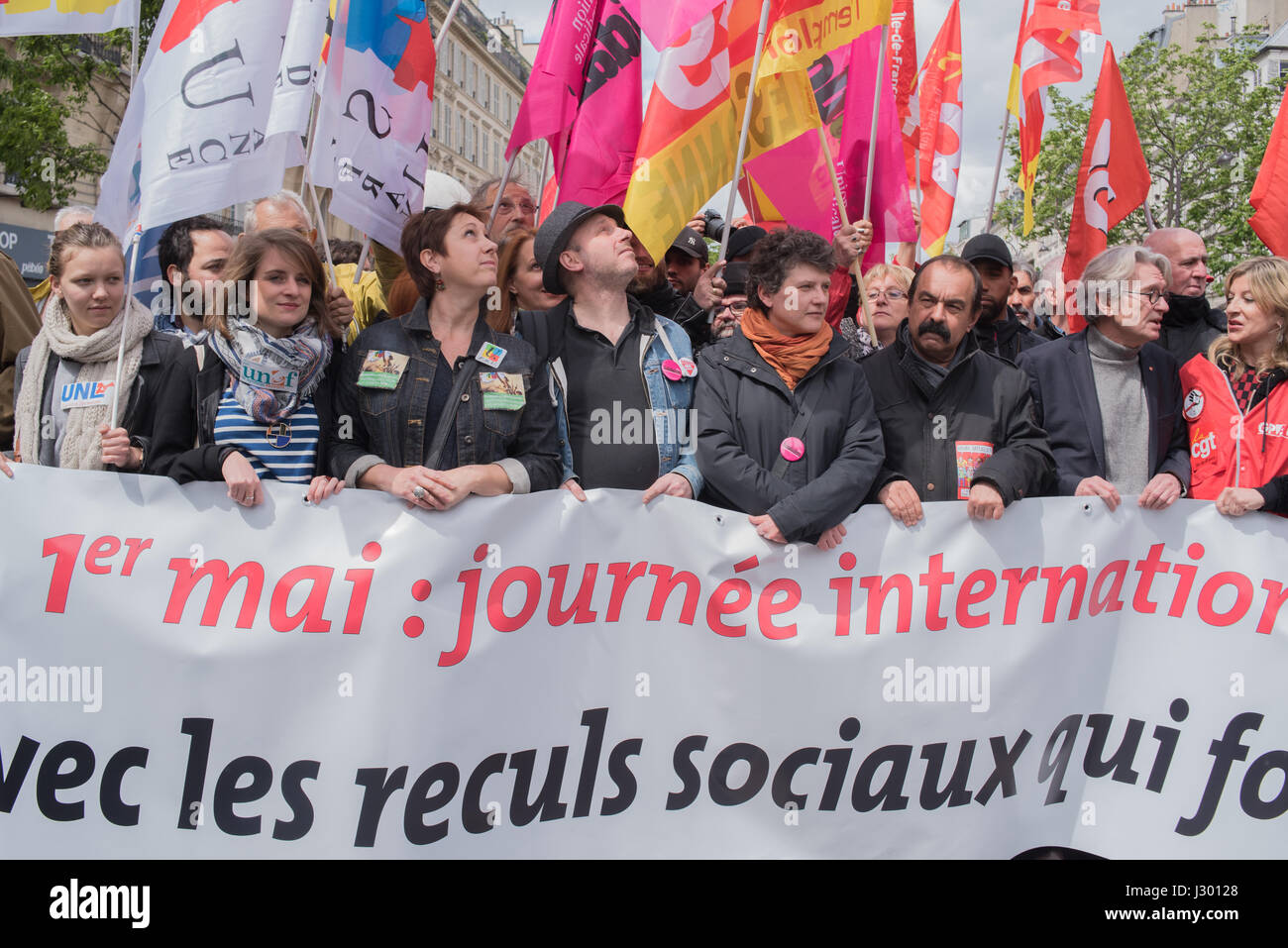 Jour de mai à Paris Banque D'Images