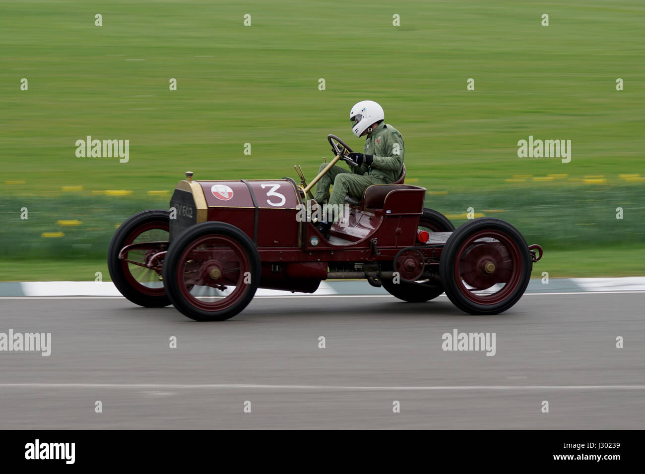 1903 Mercedes 60hp de Ben Collings à la 75e réunion des membres de Goodwood Banque D'Images