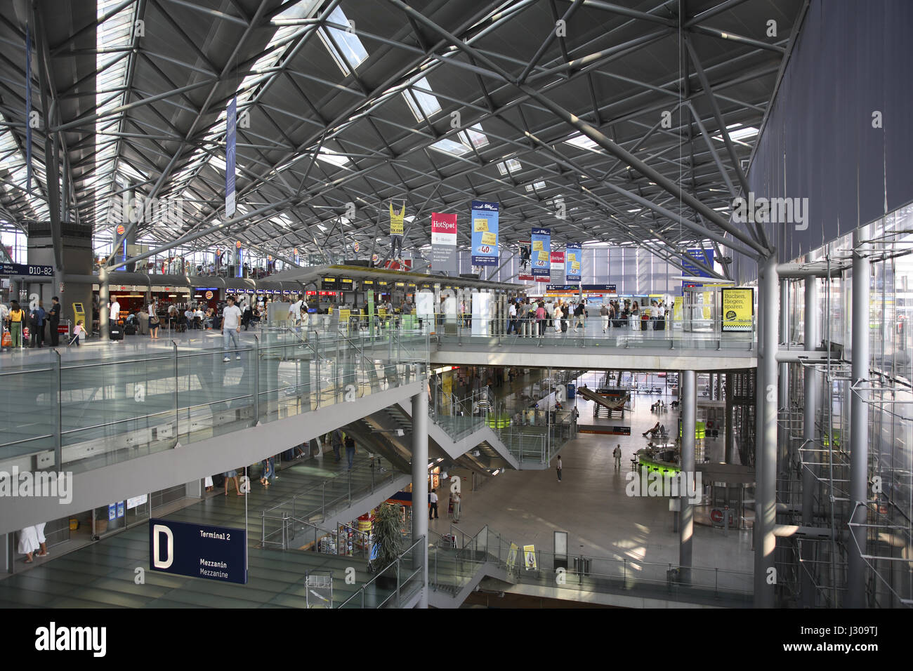 Allemagne, Cologne, terminal 2 de l'aéroport de Bonn-Cologne. Banque D'Images