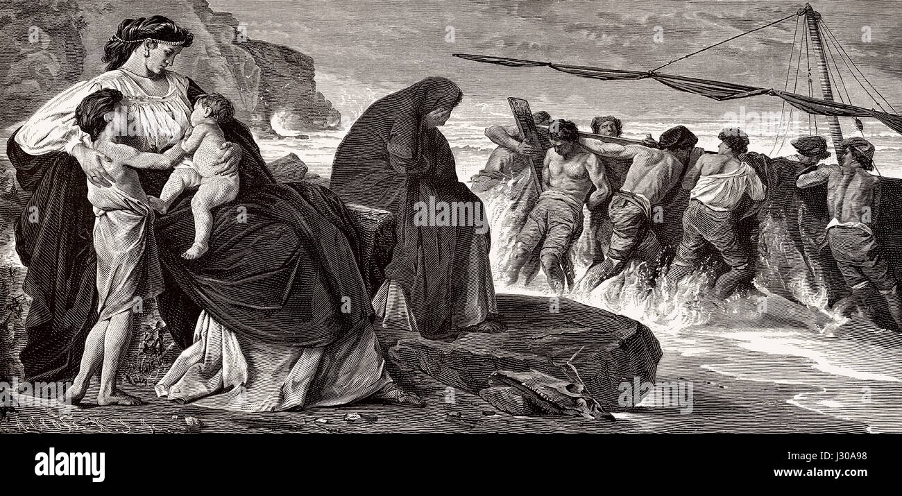 Les adieux de Medea, la mythologie grecque Banque D'Images