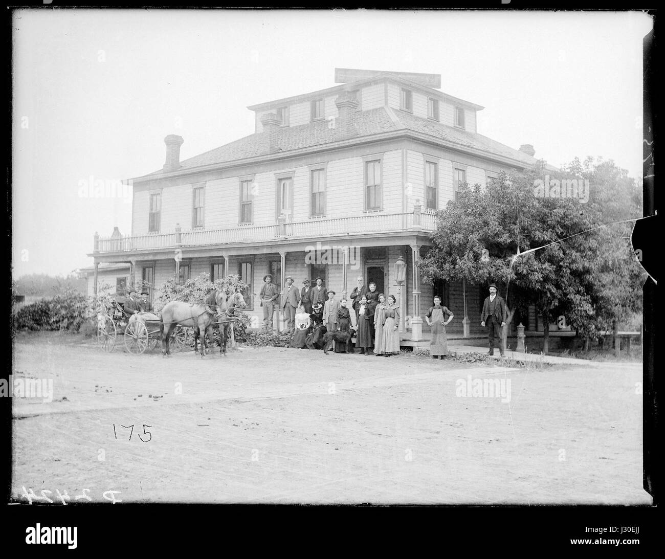 Broken Bow Hôtel Globe 1886 Banque D'Images