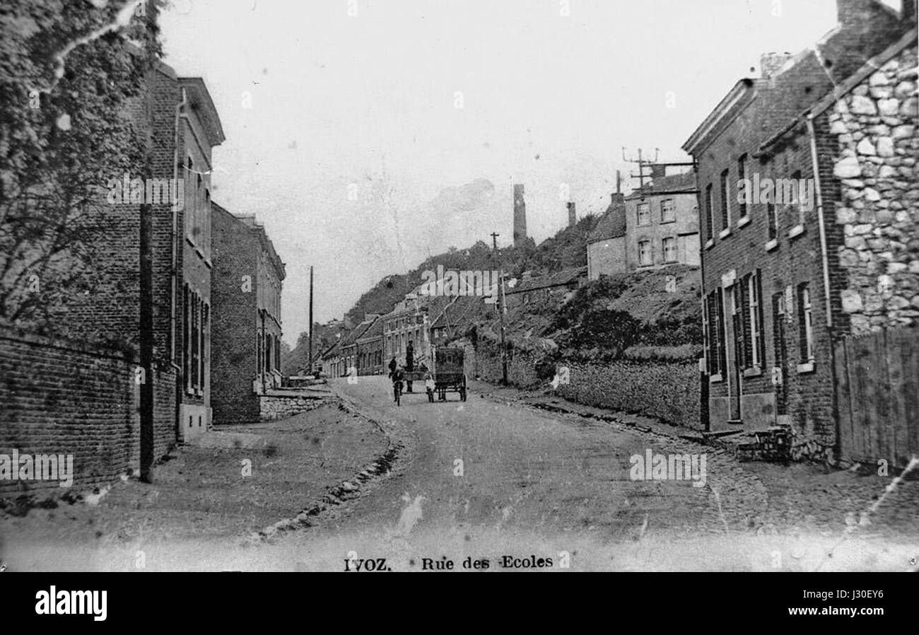 Charbonnage Ivoz sur colline Bar Banque D'Images
