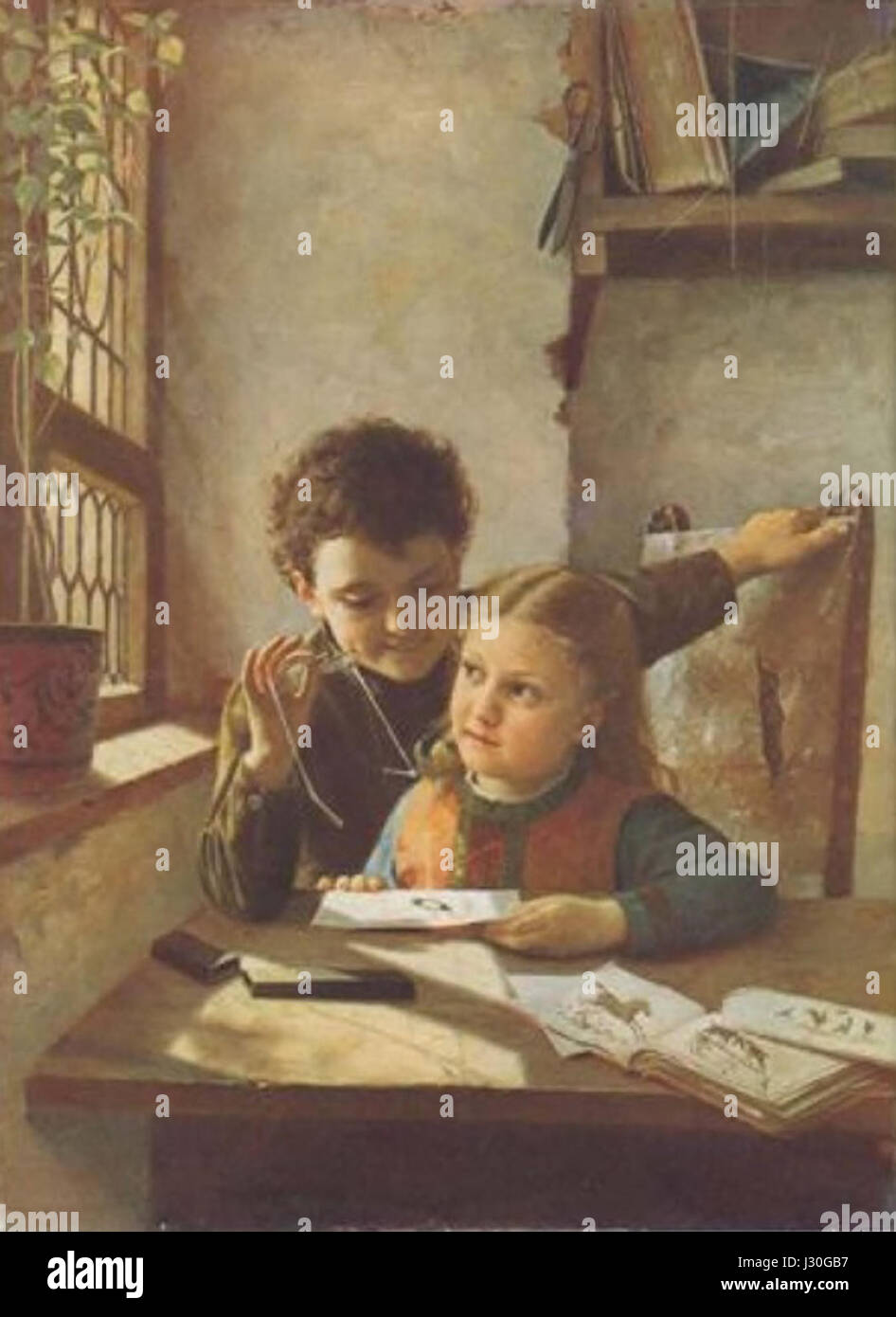 Brennglas, tableau créé en 1881, est connu pour sa représentation dynamique du feu ou de la lumière et son impact visuel dramatique, emblématique de la fin du XIXe siècle Banque D'Images