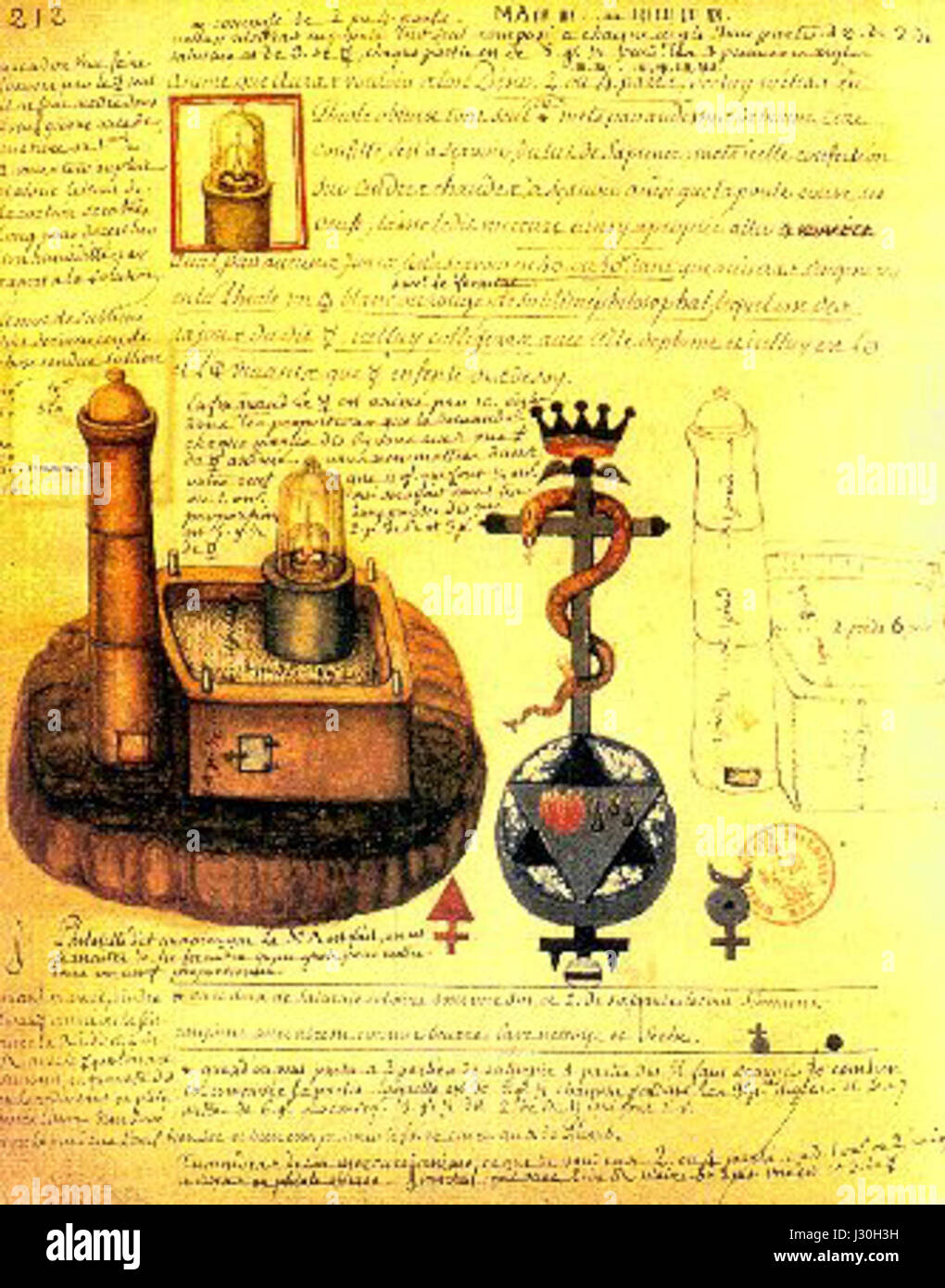 Alchimie de Flamel 8 Banque D'Images