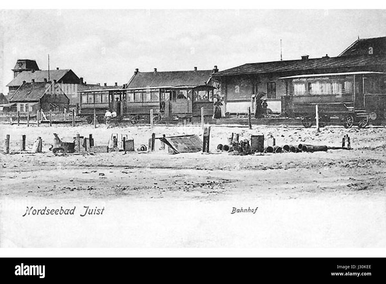 Bahnhofjuistca1900 Banque D'Images