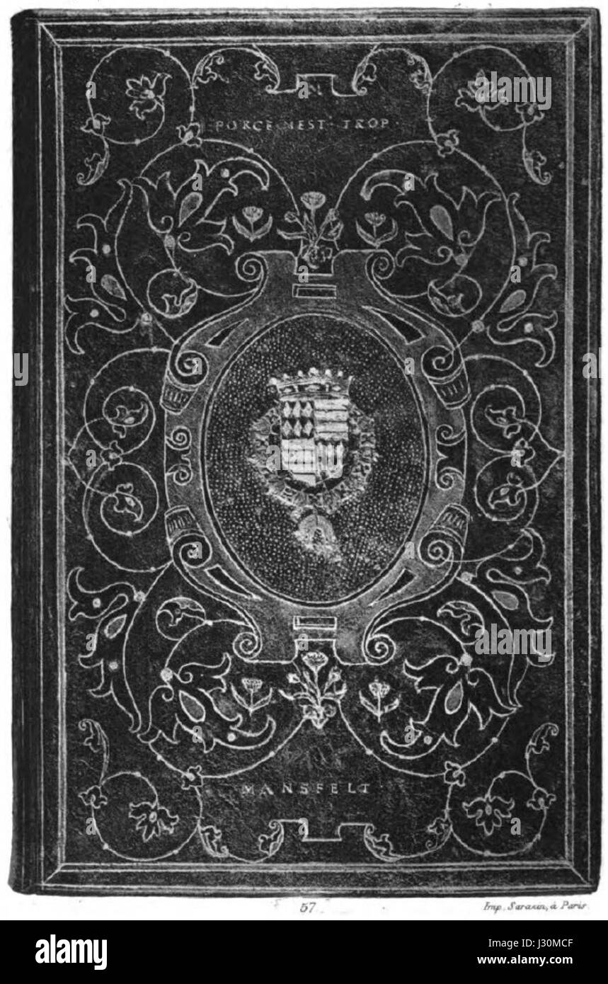 Brunet - La reliure ancienne et moderne planche 57 Banque D'Images