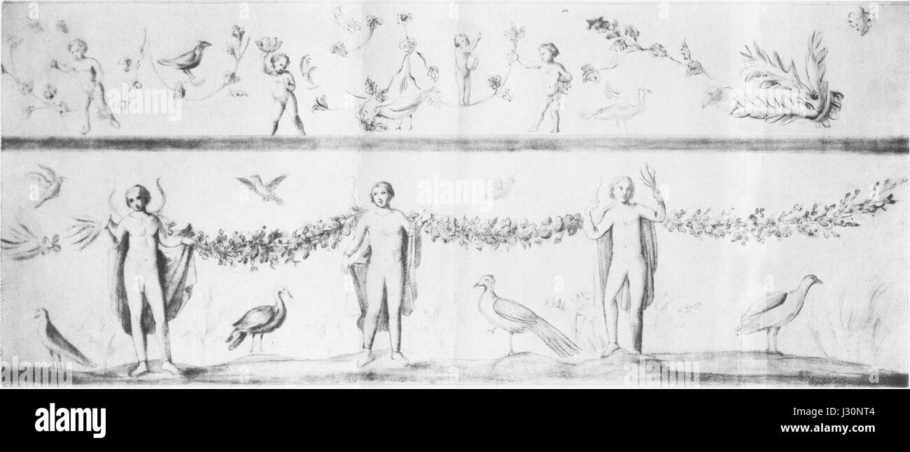 Cas romane del Celio - peinture murale (1891) reproduction Banque D'Images