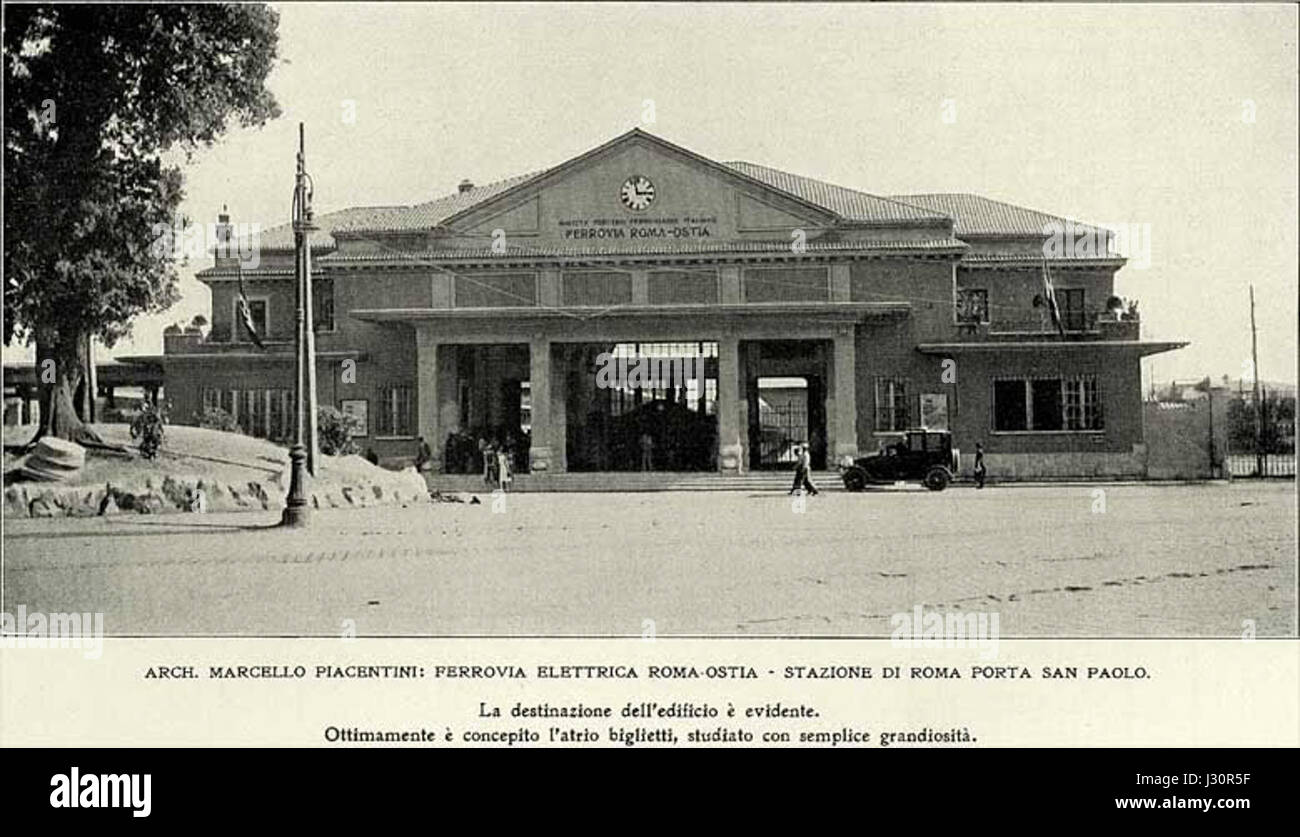 La gare de Porta San Paolo Banque D'Images