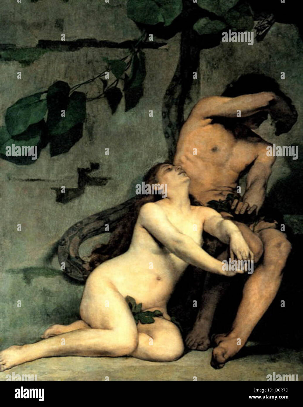 Adam et Eve (1876 - Fernand Pelez) Banque D'Images