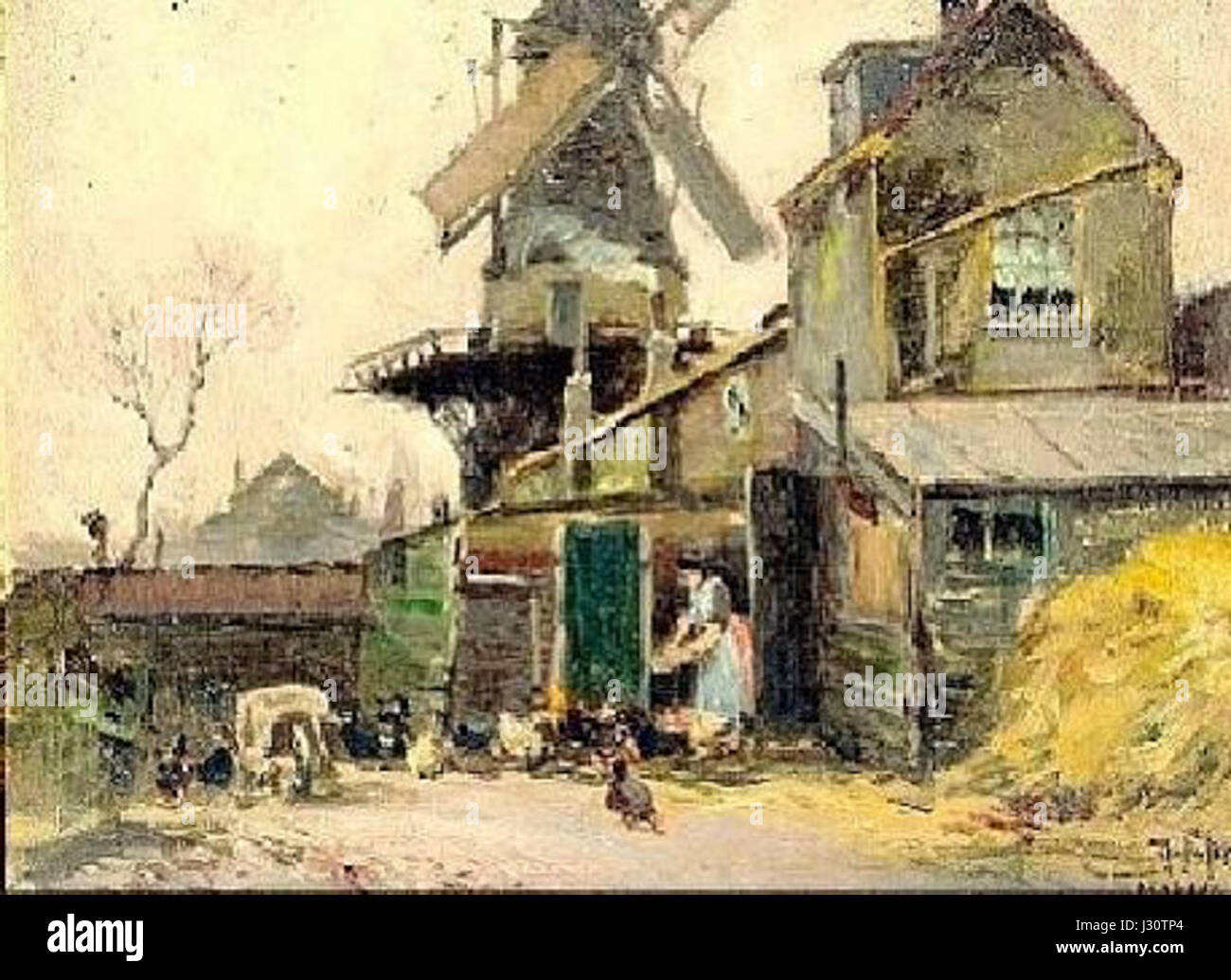 Alten poulets Banque D'Images