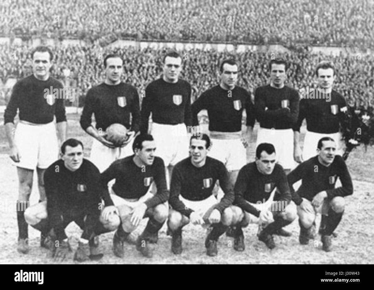 La Grande Torino 1949 fait référence à l'équipe légendaire du club de football italien Torino, réputée pour sa domination dans la période d'après-guerre, souvent connue pour sa fin tragique dans la catastrophe de Superga. Banque D'Images