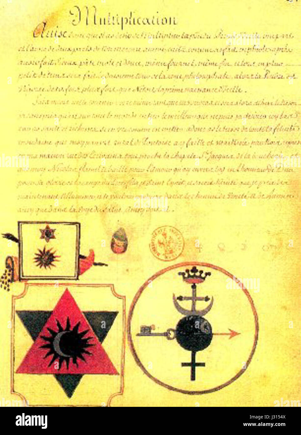 Alchimie de Flamel 2 Banque D'Images