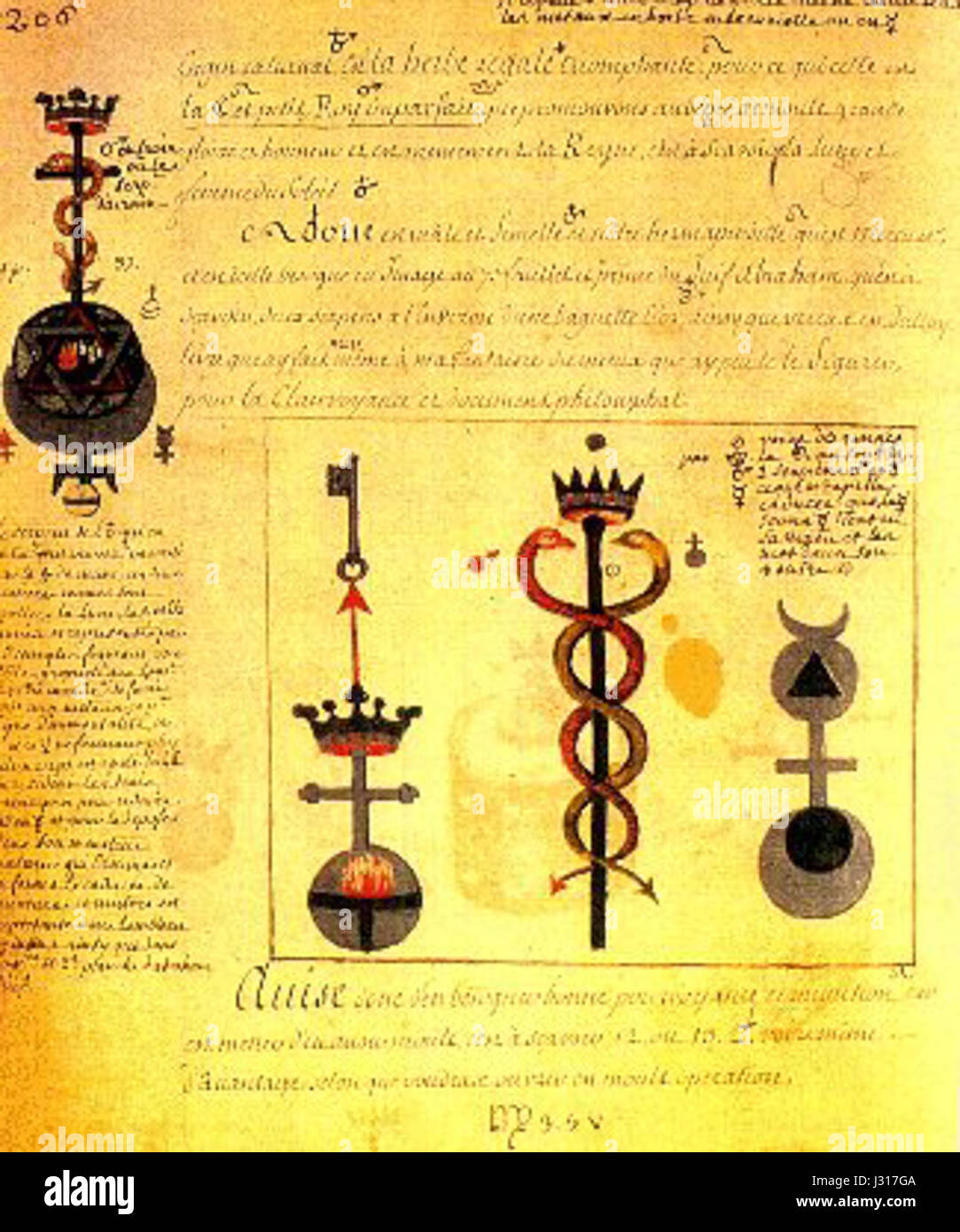 Alchimie de Flamel 4 Banque D'Images