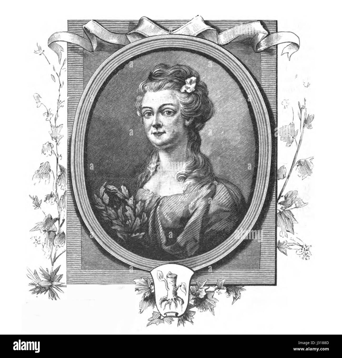 Catharina Charlotta de la Gardie, représentée en 1891, était une noble suédoise. Son portrait représente le style aristocratique et le patrimoine culturel de la Suède à la fin du XIXe siècle. Banque D'Images