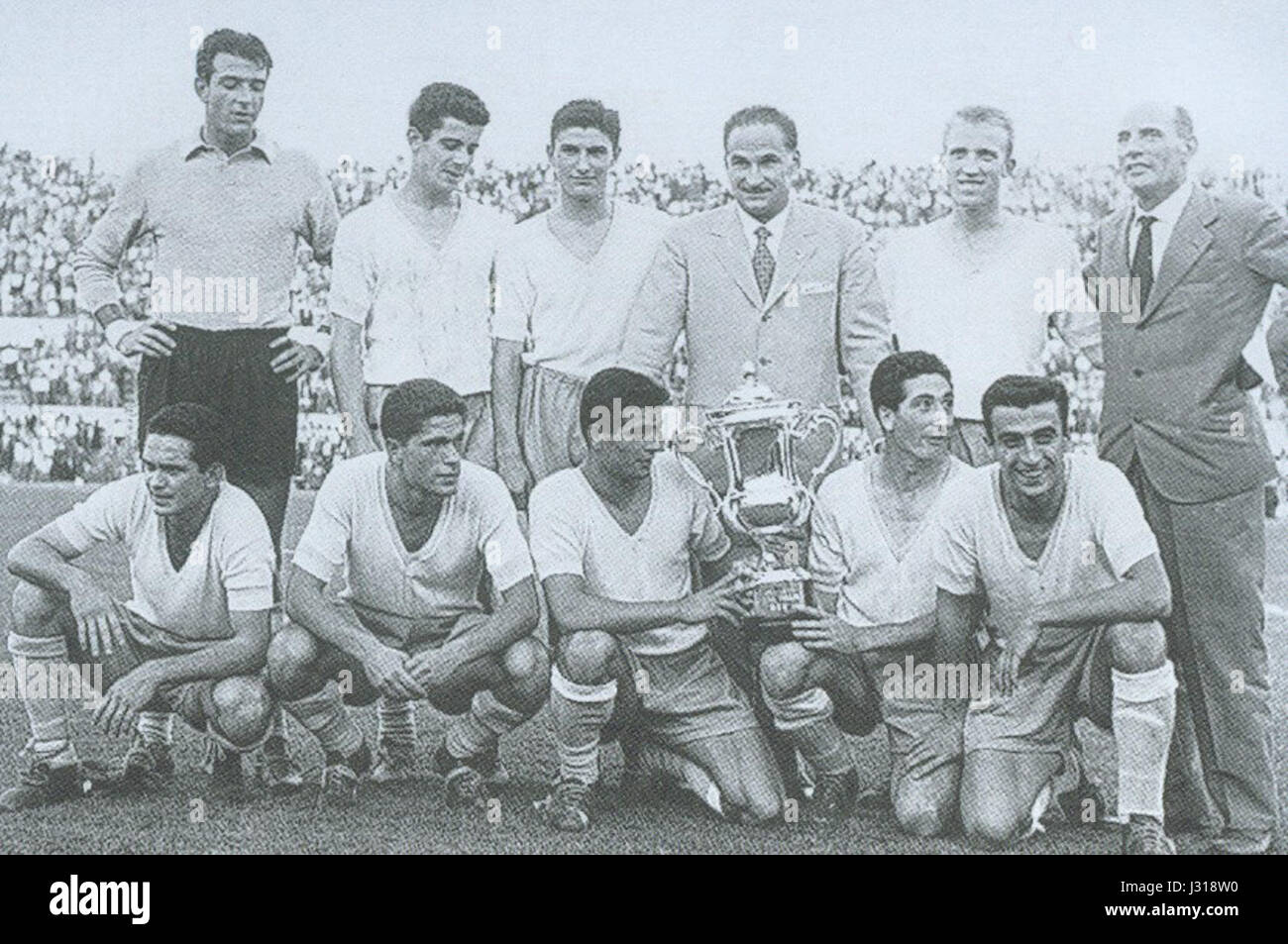La S.S. Lazio, vincitrice della Coppa Italia 1958 Banque D'Images