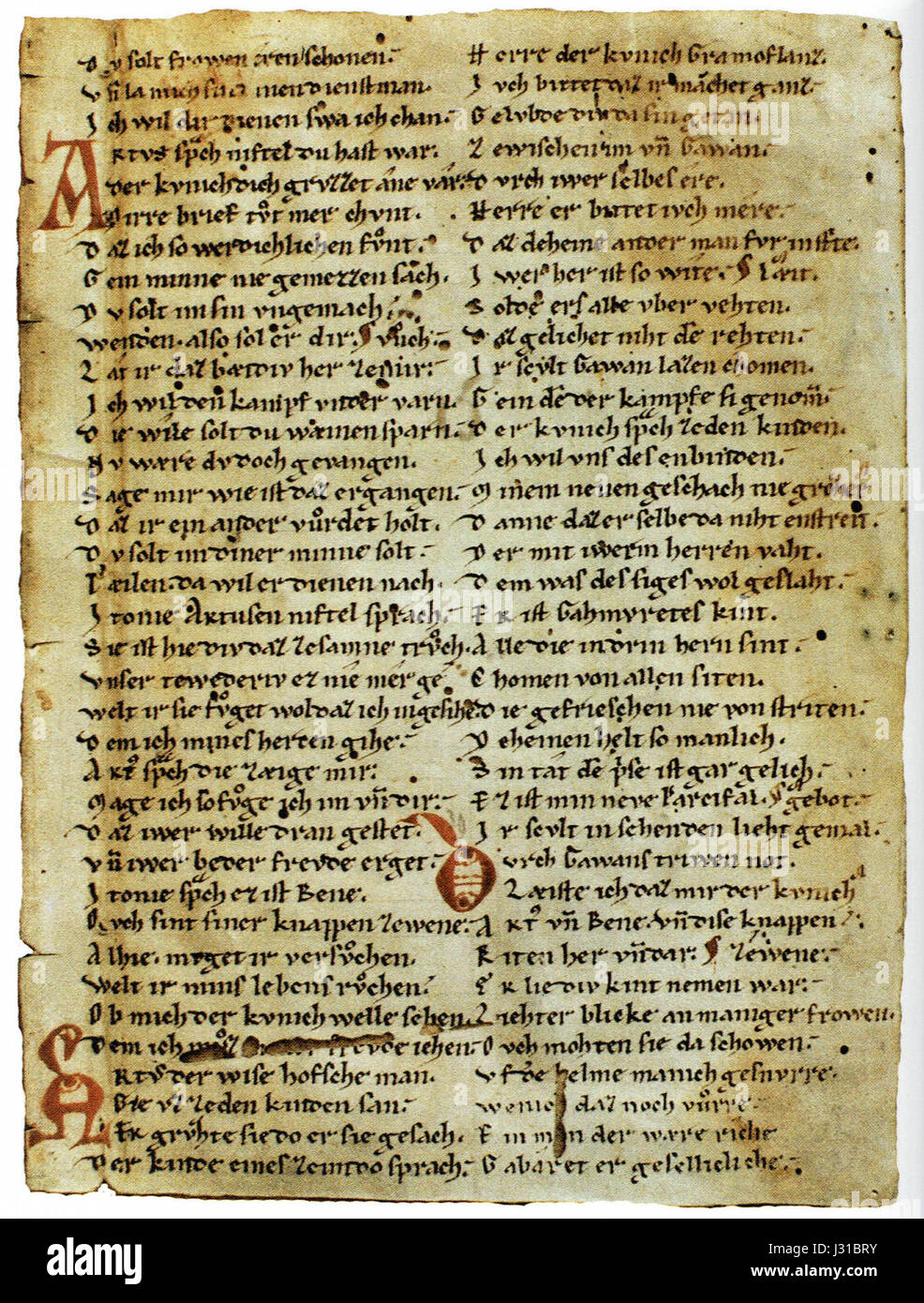 Une référence à une œuvre du poète médiéval Wolfram von Eschenbach, concernant le conte de Parzival, un chevalier et la recherche du Saint Graal, en se concentrant sur la littérature médiévale. Banque D'Images