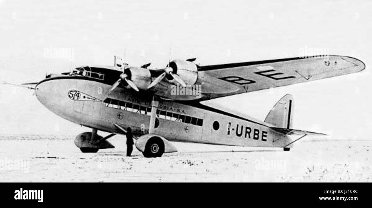 R. A. - Savoia-Marchetti S.74 02 Banque D'Images