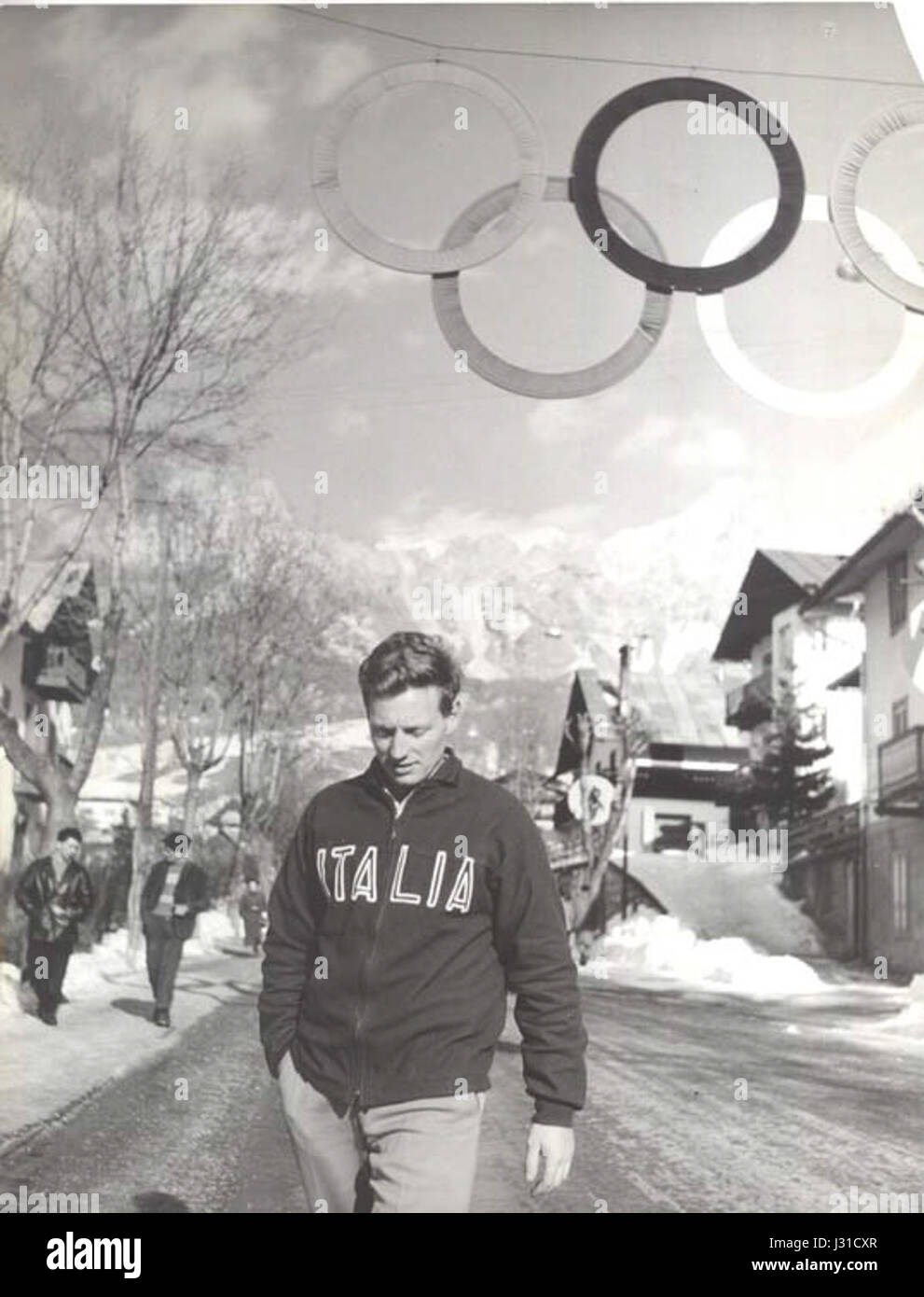 Eugenio Monti 1956 Banque D'Images