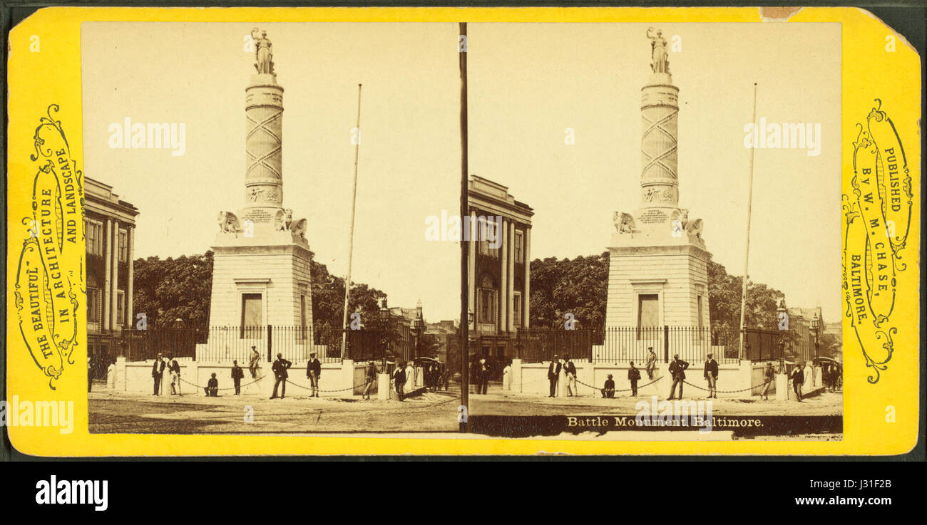 Monument de la bataille, Baltimore (NYPL b11707489-G90F212 018F) Banque D'Images