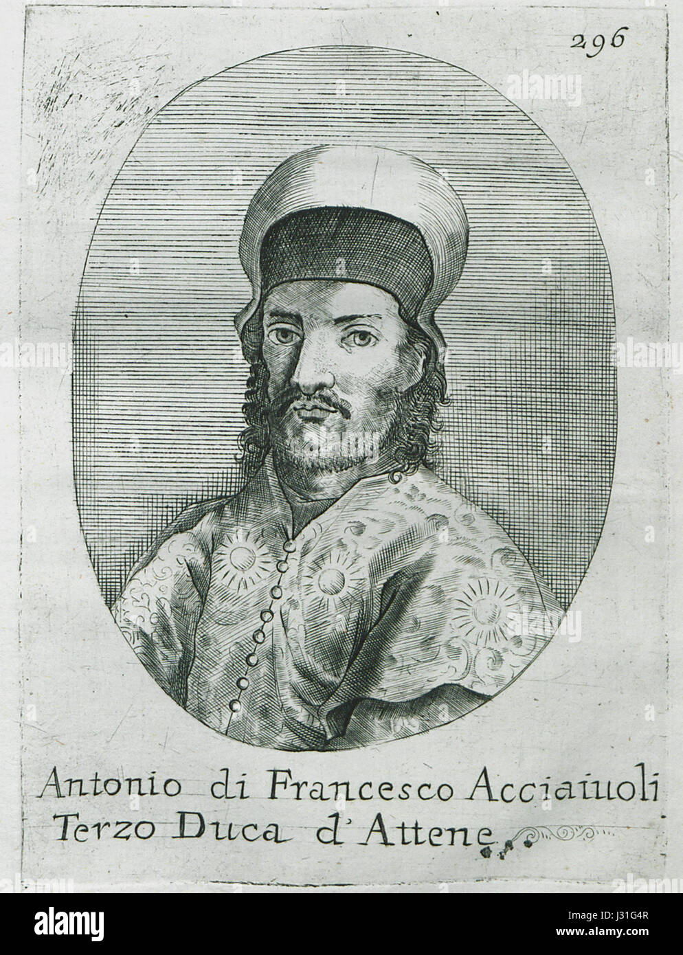 Antonio di Francesco Acciaiuoli, terzo Duca d'Attene - Francesco Fanelli - 1695 Banque D'Images
