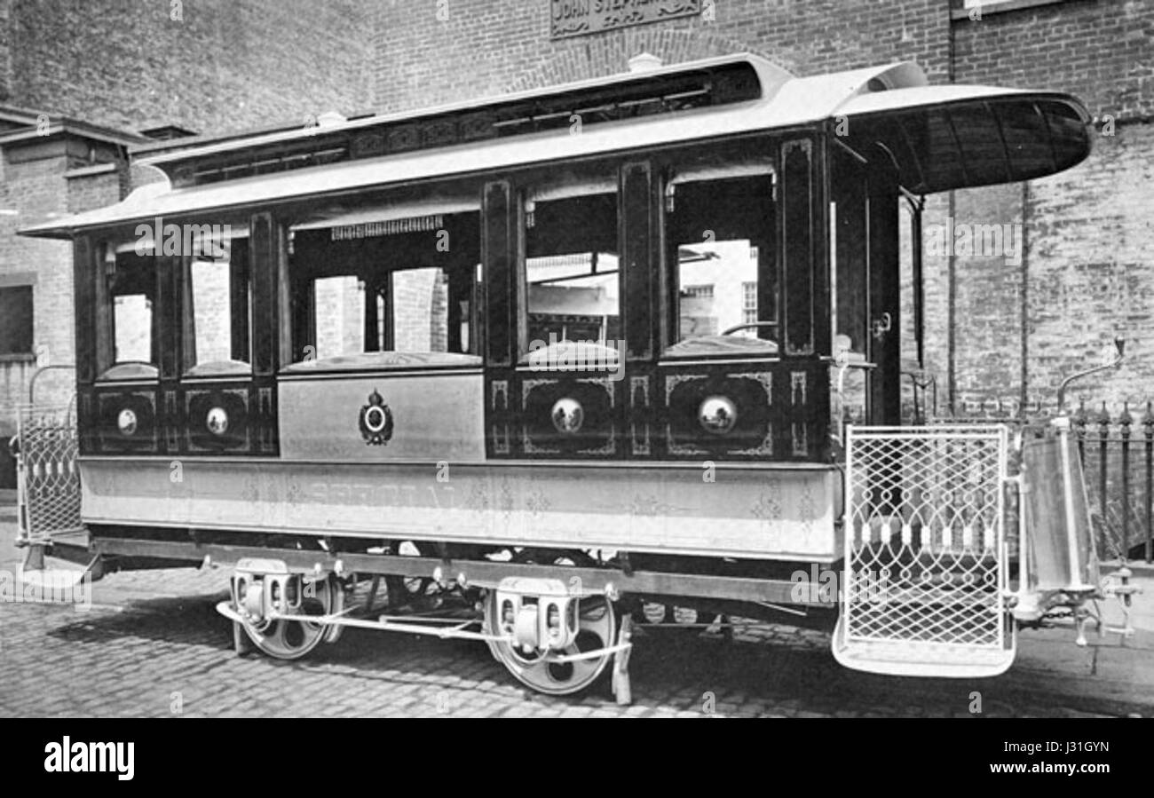 Il s'agit du train de l'empereur, un chemin de fer historique utilisé pendant le règne de l'empereur Dom Pedro II du Brésil. Le train est devenu un symbole du passé impérial du Brésil et des progrès des transports au XIXe siècle. Banque D'Images