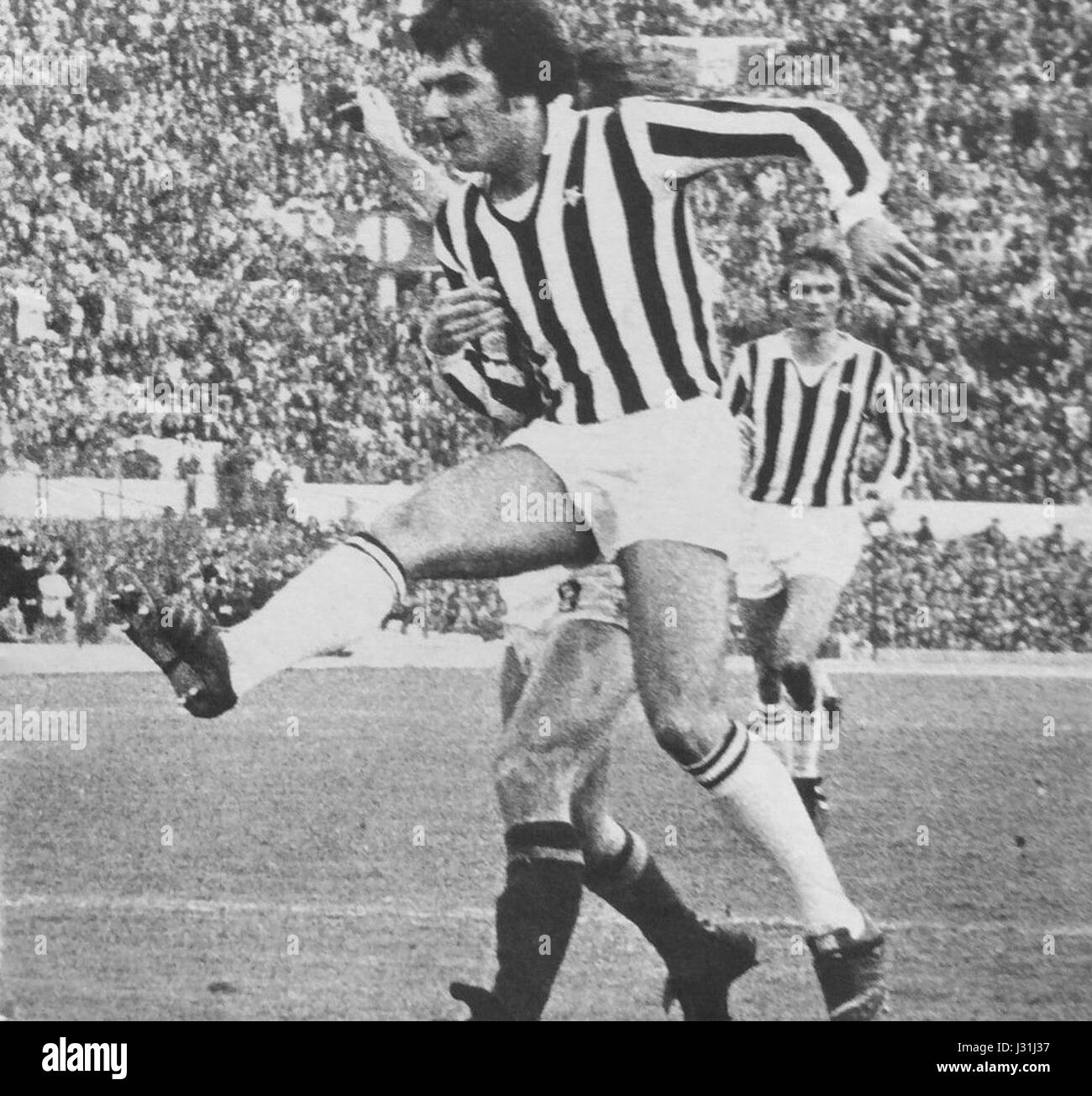 Serie A 1974-1975 - Roma - Juventus v Gaetano Scirea Banque D'Images