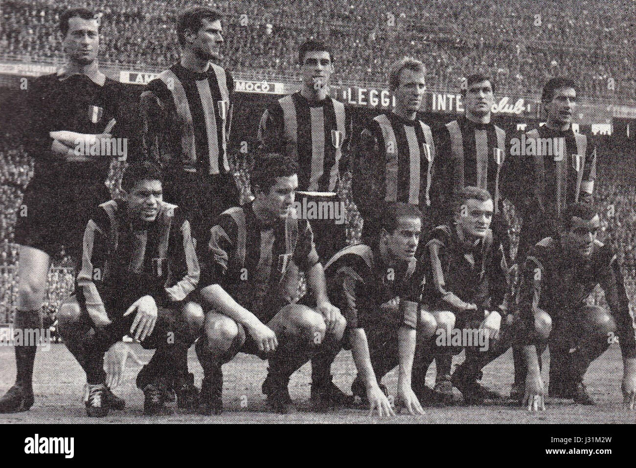 La saison 1963-64 du Football Club Internazionale a été une période historique, marquée par leur succès dans le football national et international, y compris leur victoire en Coupe d'Europe. Banque D'Images