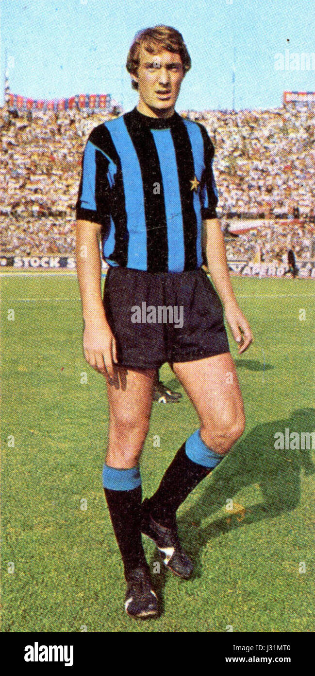Bernardino Fabbian - Inter Milan 1970-1971 Banque D'Images Bernardino Fabbian - Inter Milan 1970-1971 Banque D'Images